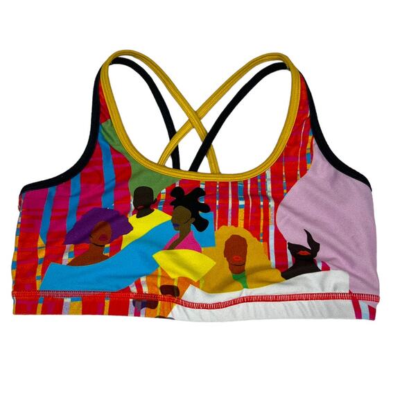 Peloton x Monica Ahanonu Strappy Bra Black History Collection 2021 Sports Bra